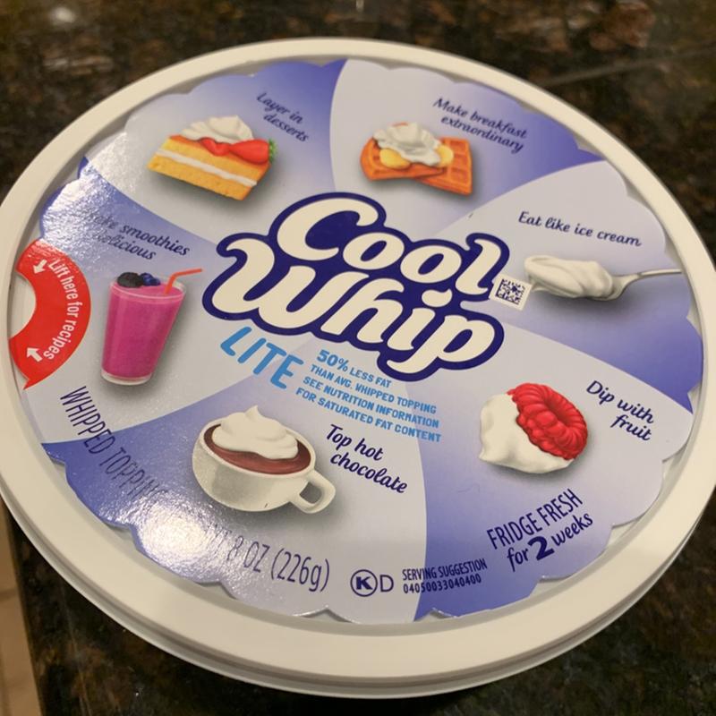 Cool Whip Whipped Topping Lite 8oz. Tub