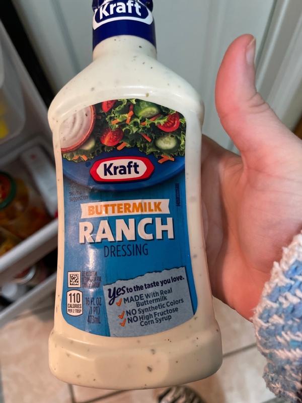Kraft Buttermilk Ranch Salad Dressing, 16 oz Bottle
