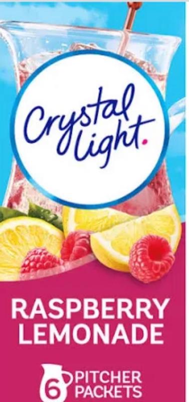 Crystal Light Lemonade, Fruit Punch, Raspberry Lemonade and Wild