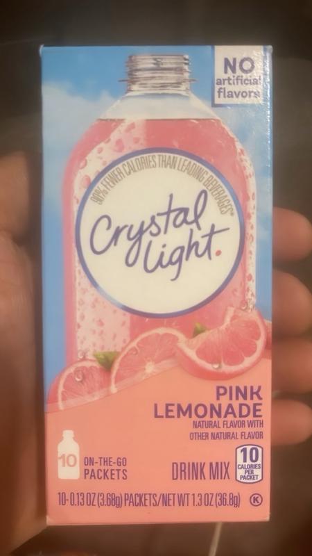Crystal Light On-the-Go Pink Lemonade Drink Mix, 10 - 0.13 oz Box