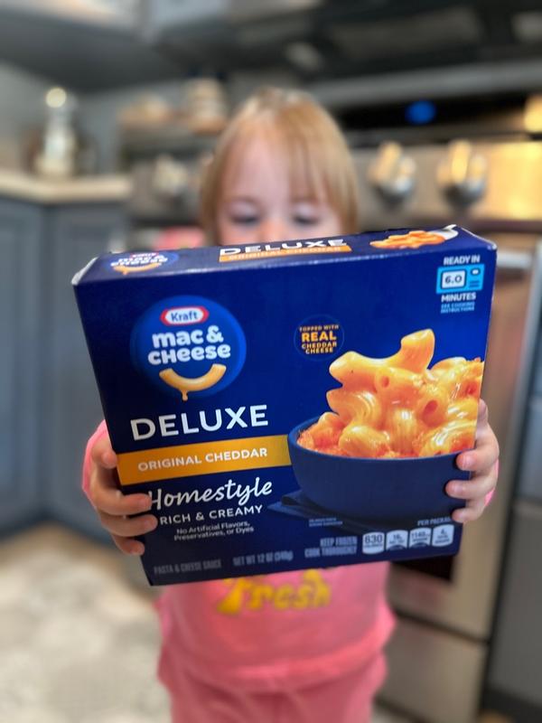 Familiar Frozen Macaroni Meals : Kraft Mac & Cheese Deluxe