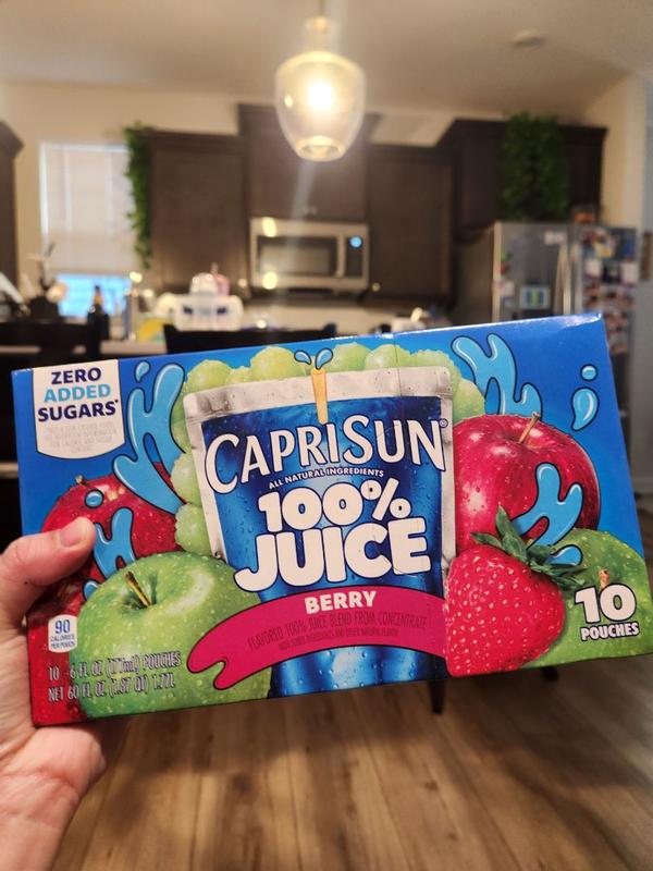 Capri Sun 100percent Juice Variety Pack Pack Of 40 Pouches