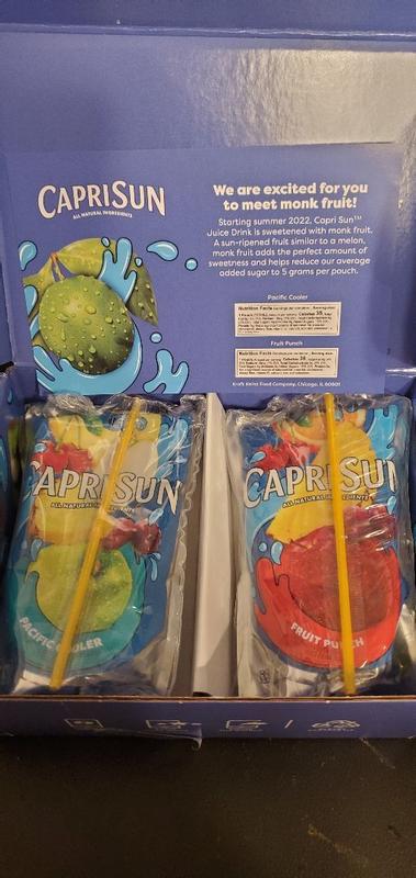 Capri Sun Fruit Punch Flavored Juice Drink Blend, 10 ct Box, 6 fl oz  Pouches