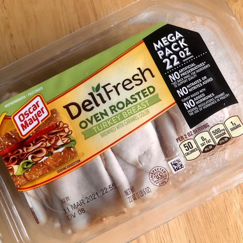 Oscar Mayer Deli Fresh Oven Roasted Sliced Turkey Breast Deli