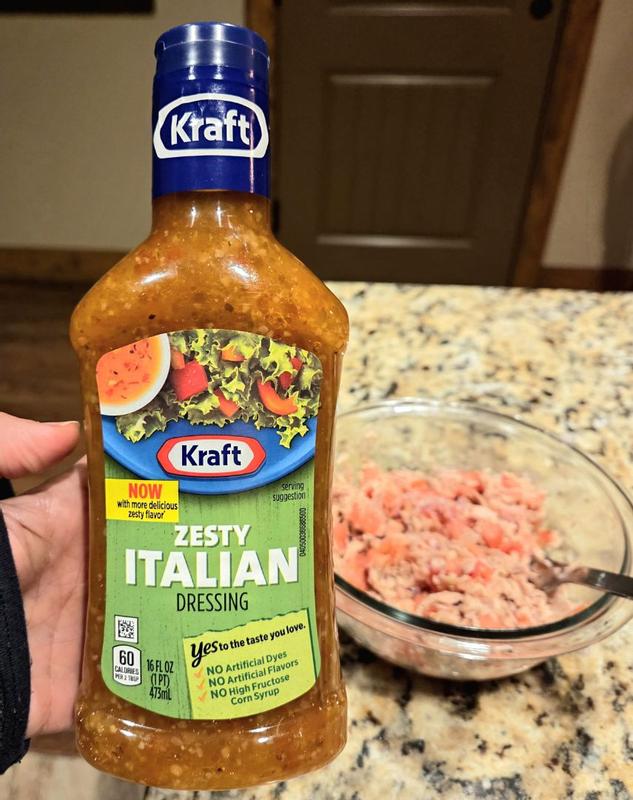 Buy Kraft Zesty Italian Dressing, 16 fl oz Bottle from Dollar General -  Instore