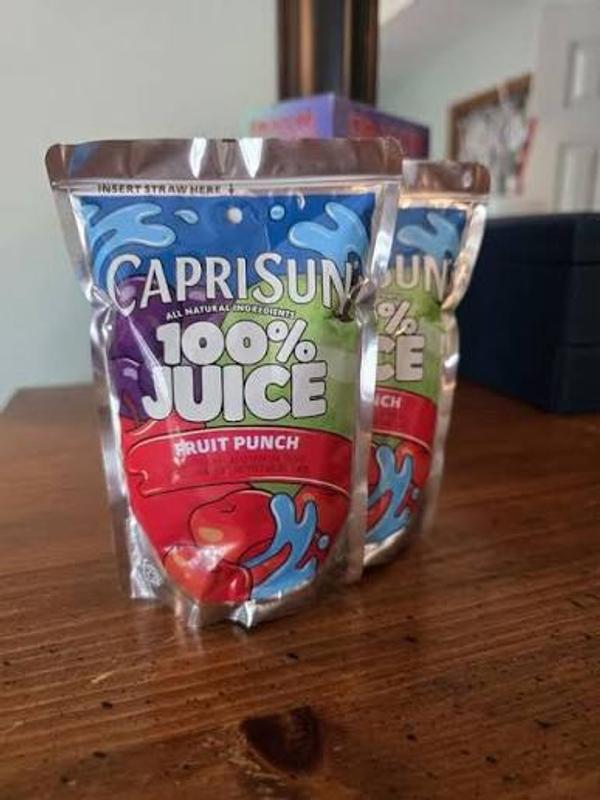 Capri Sun 100% Juice Fruit Punch Naturally Flavored Juice Drink