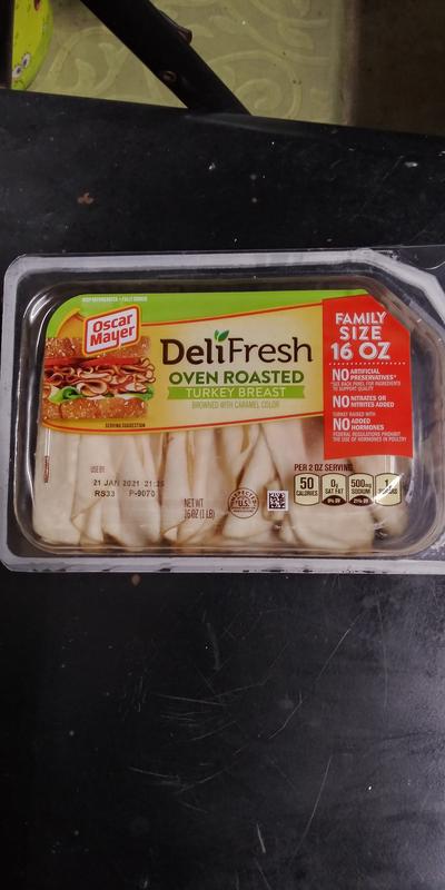 Oscar Mayer Deli Fresh Oven Roasted Sliced Turkey Breast Deli