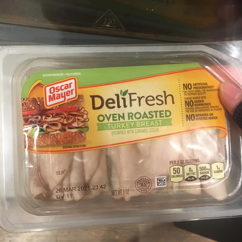 Oscar Mayer Deli Fresh Oven Roasted Sliced Turkey Breast Deli