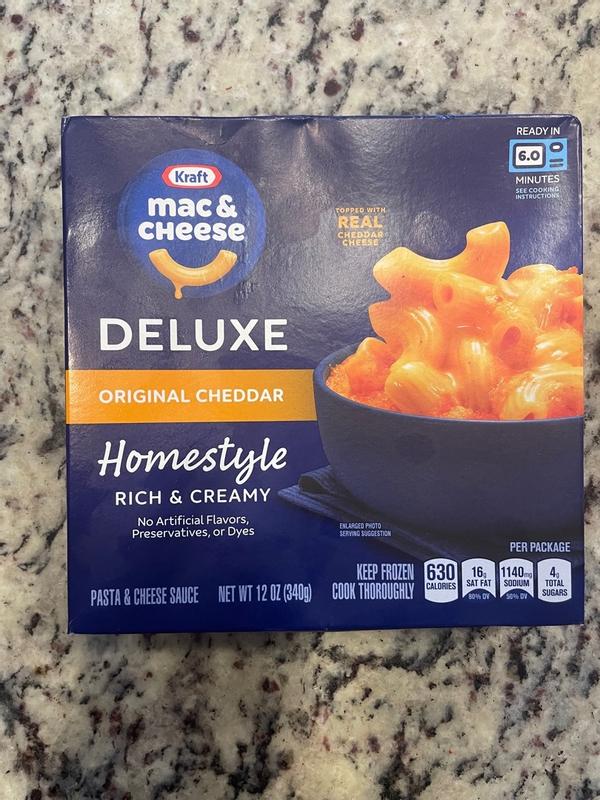 Kraft Deluxe Original Cheddar Mac and Cheese Frozen Meal - 12oz