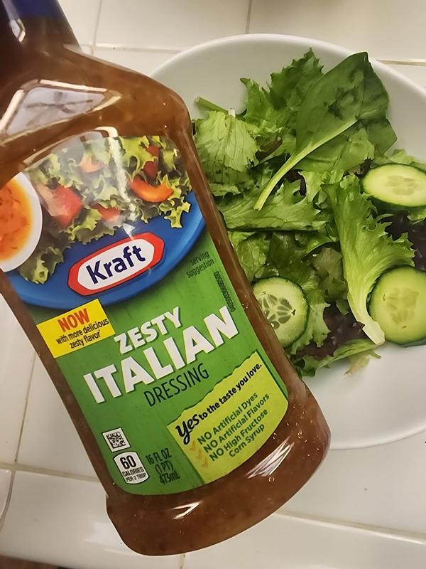Buy Kraft Zesty Italian Dressing, 16 fl oz Bottle from Dollar General -  Instore