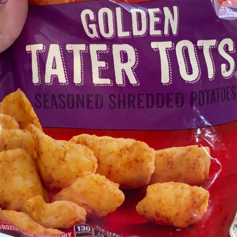 Ore-Ida Golden Tater Tots Seasoned Shredded Frozen Potatoes Value Size, 5  lb Bag