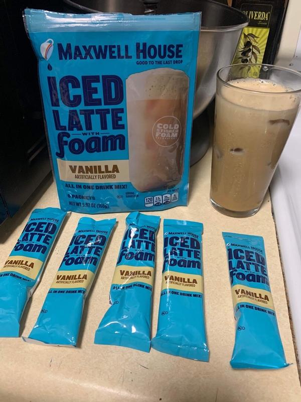 Maxwell House Foaming Instant Iced Latte