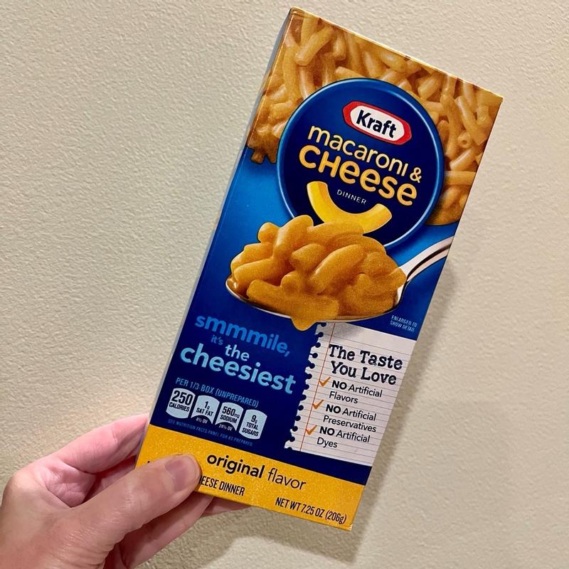 Kraft Original Macaroni and Cheese Dinner, 7.25 oz Box