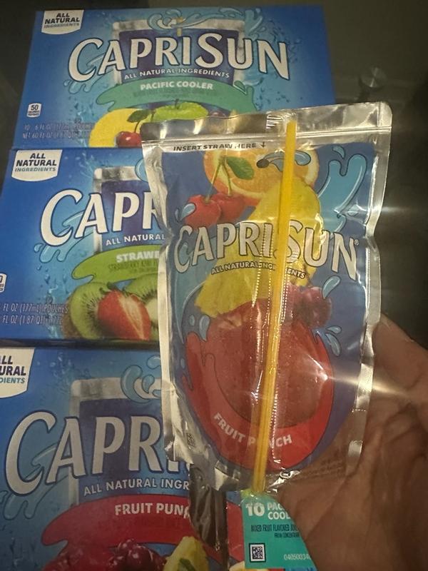 Capri Sun Fruit Punch, Strawberry Kiwi and Pacific Cooler