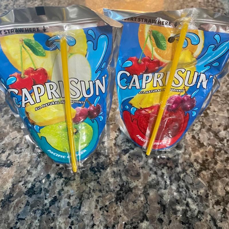  Capri Sun Variety Pack, Fruit Punch, Strawberry Kiwi And  Pacific Cooler, 6 Fl Oz Pouches, 30 Pack : Everything Else