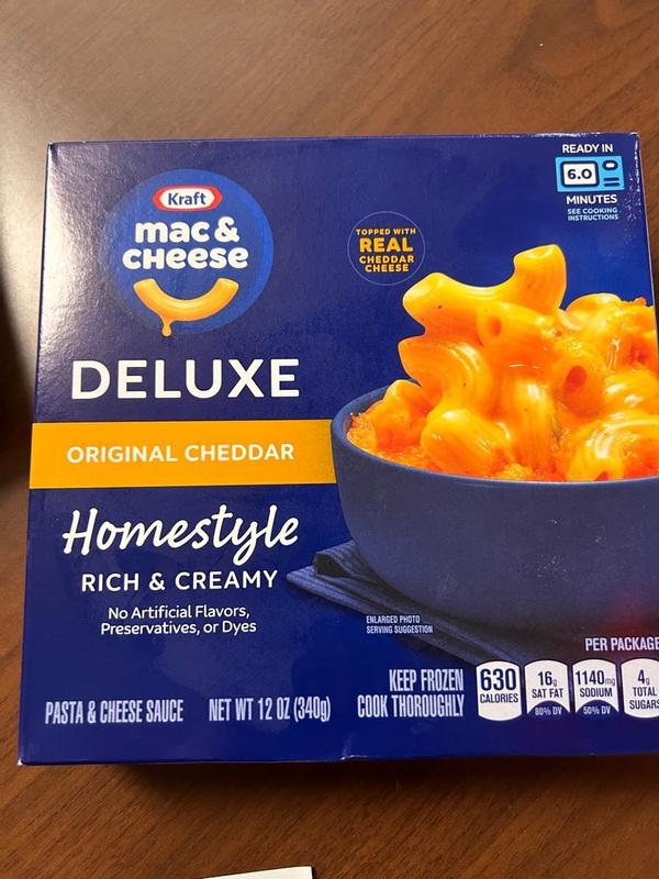 Kraft Deluxe Frozen Mac & Cheese Review: Real Cheese Flavor In The Freezer  Aisle