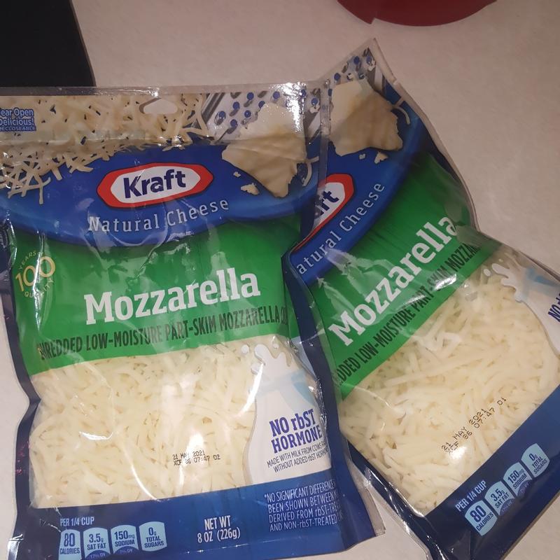 Kraft Cheese, Shredded, Mozzarella, Low-Moisture Part-Skim 8 oz