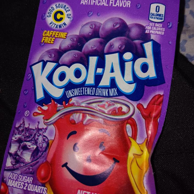 Kool-Aid Unsweetened Grape Artificially Flavored Powdered Drink Mix, 0.14  oz. Packet