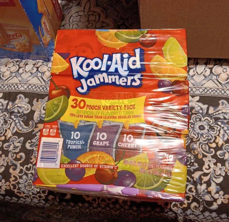 Kool-Aid Jammers 3種類×10個 30パウチバラエティパック Kool-Aid