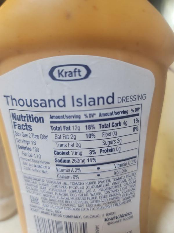Buy Kraft Thousand Island Dressing, 16 fl oz Bottle from Dollar General -  Instore