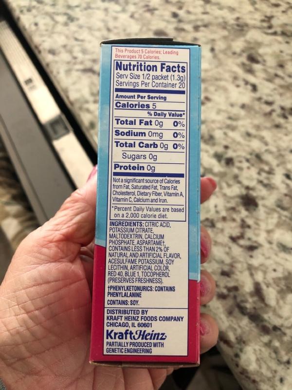 Crystal Light Raspberry Lemonade Artificially Flavored Powdered