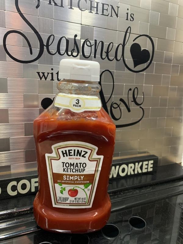 Heinz Tomato Ketchup with No Sugar Added (6 ct Pack, 13 oz Bottles)