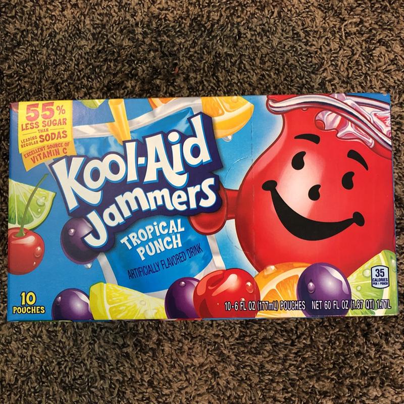 Kool-Aid Jammers Tropical Punch Zero Sugar Artificially Flavored