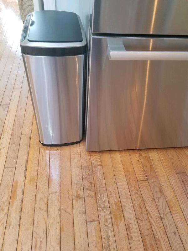 Side of trash can