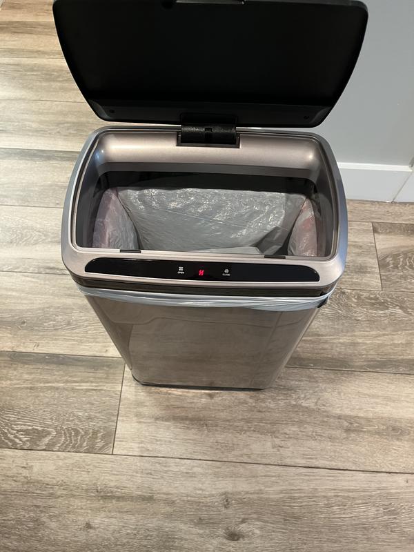 Kraus KTCS-10SS 13 Gallon Touchless Motion Sensor Trash Can - Stainless Steel