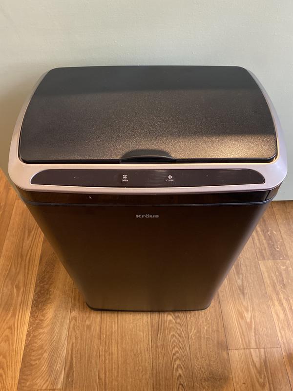 Kraus KTCS-10SS 13 Gallon Touchless Motion Sensor Trash Can - Stainless Steel