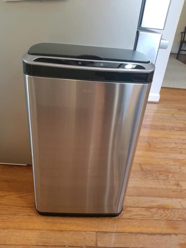 Front of trash Can