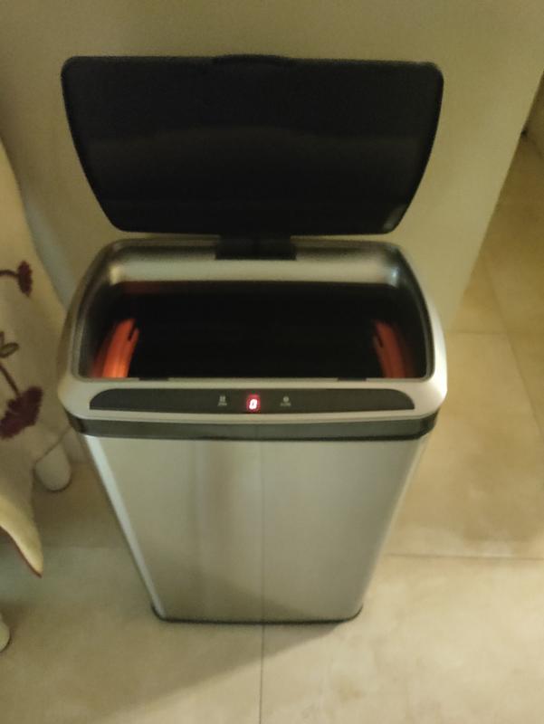 Kraus KTCS-10SS 13 Gallon Touchless Motion Sensor Trash Can - Stainless Steel