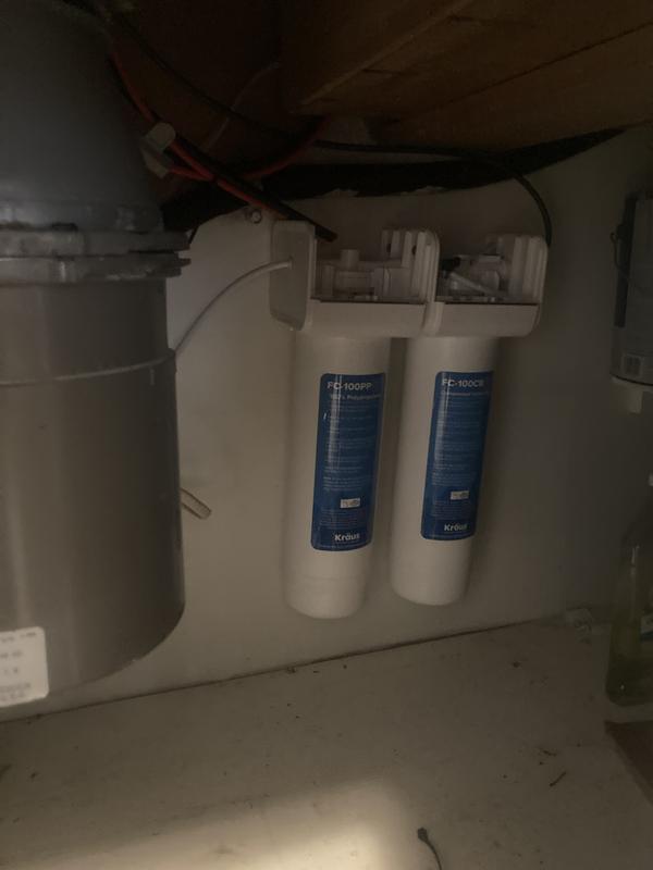 Cramped under-cabinet means difficult installation.