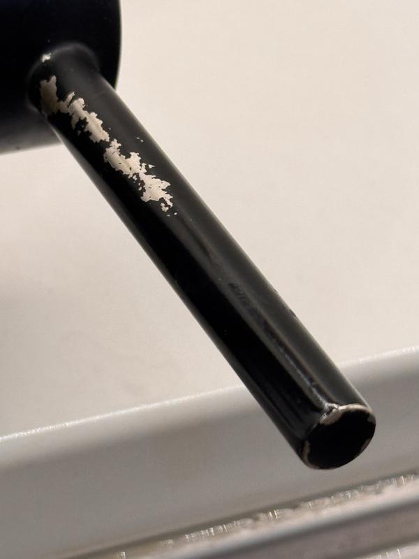 Chipped paint. We don’t wear rings either.