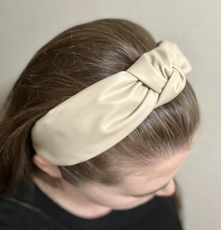 Thin faux-leather headband, Simons, Shop Hair Wraps and Headbands online