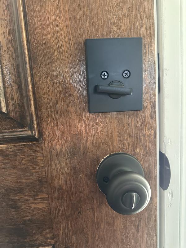 Satin Nickel San Clemente Rectangle Deadbolt - Keyed One Side