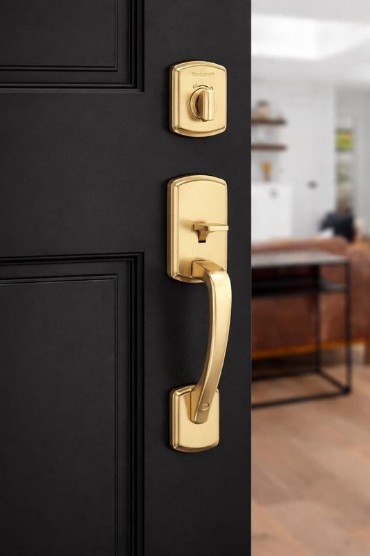 Satin Nickel Brentford Pull (Exterior Only) | Kwikset