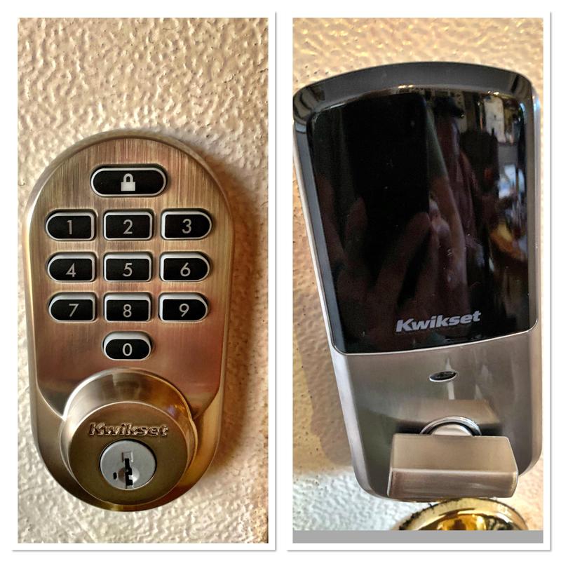 Inside and outside view of lock