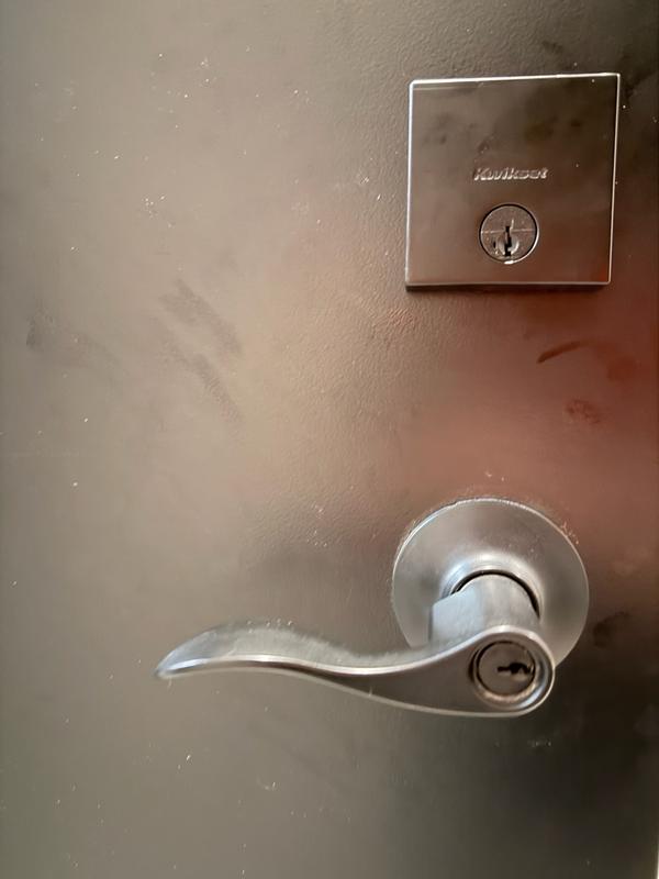 LUCKY SPELL26インチ Satin Nickel San Clemente Rectangle Deadbolt - Keyed One Side