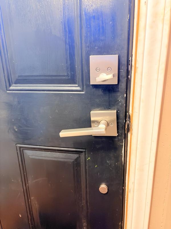 Satin Nickel Amador Handle (Exterior Only) | Kwikset