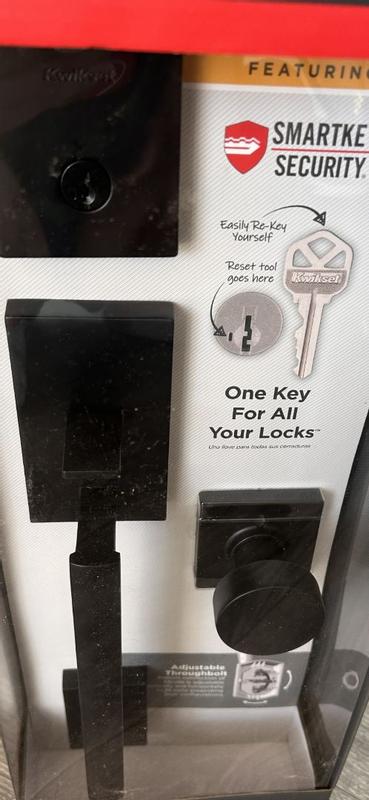 Kwikset San Clemente Satin Nickel Door Handleset with Halifax