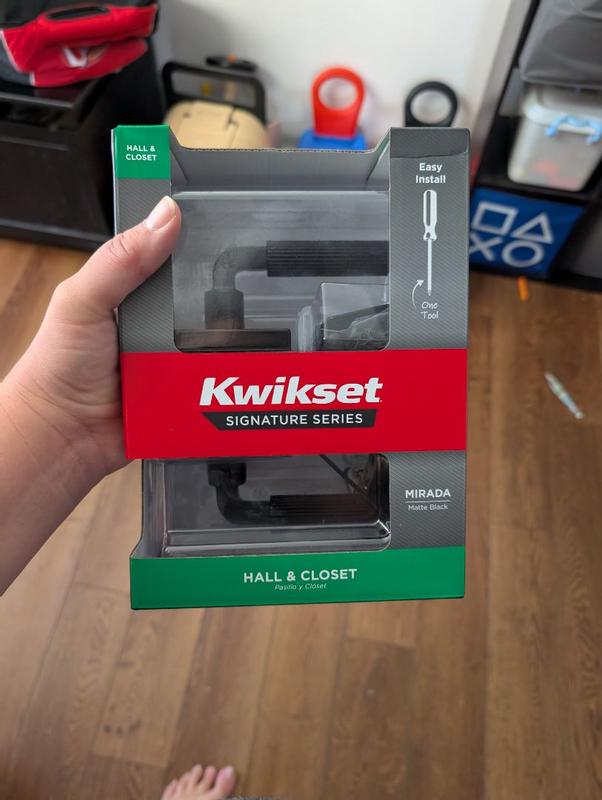 Satin Nickel Mirada Lever (Rectangle) - Pull Only | Kwikset