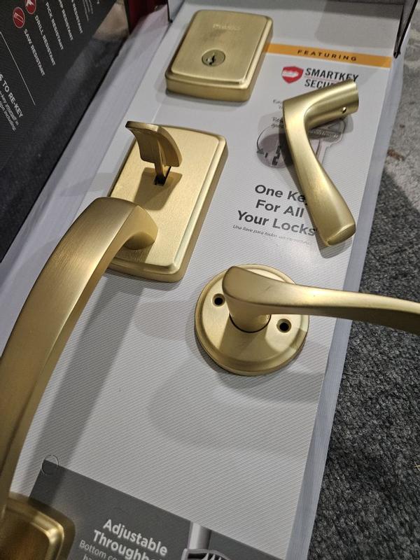 Satin Nickel Brentford Pull (Exterior Only) | Kwikset