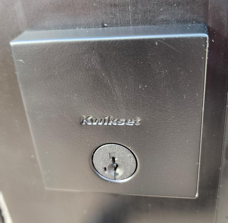 Satin Nickel Downtown Deadbolt - Keyed One Side - featuring