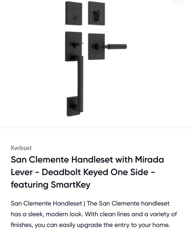 Kwikset San Clemente Low Profile Satin Nickel Single Cylinder