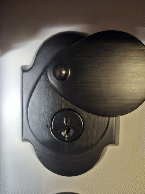 Venetian Bronze Austin Handleset with Tustin Lever - Deadbolt