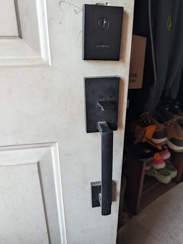 Satin Nickel San Clemente Handle (Exterior Only) | Kwikset