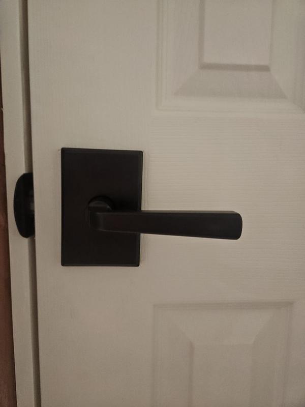 Satin Nickel Trafford Lever (Rectangle) - Pull Only | Kwikset