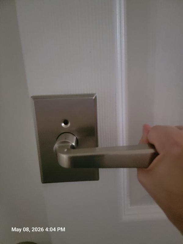 Satin Nickel Trafford Lever (Rectangle) - Pull Only | Kwikset