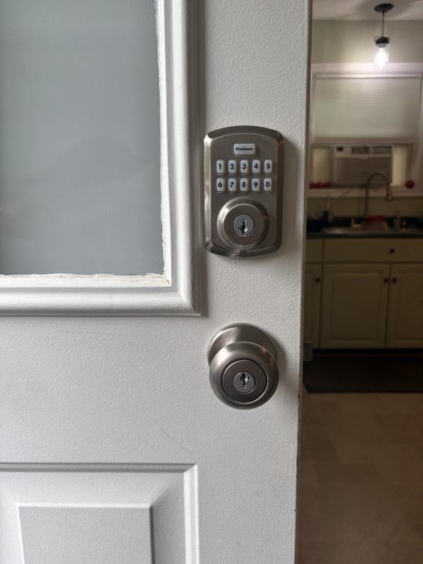 Satin Nickel Powerbolt 250 Transitional Keypad Electronic Lock